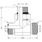 World Wide Fittings Male Flat Face O-Ring to Male Flat Face O-Ring to Male O-Ring Boss Adjustable Branch Tee 4715X20X20X20 - alternate 2